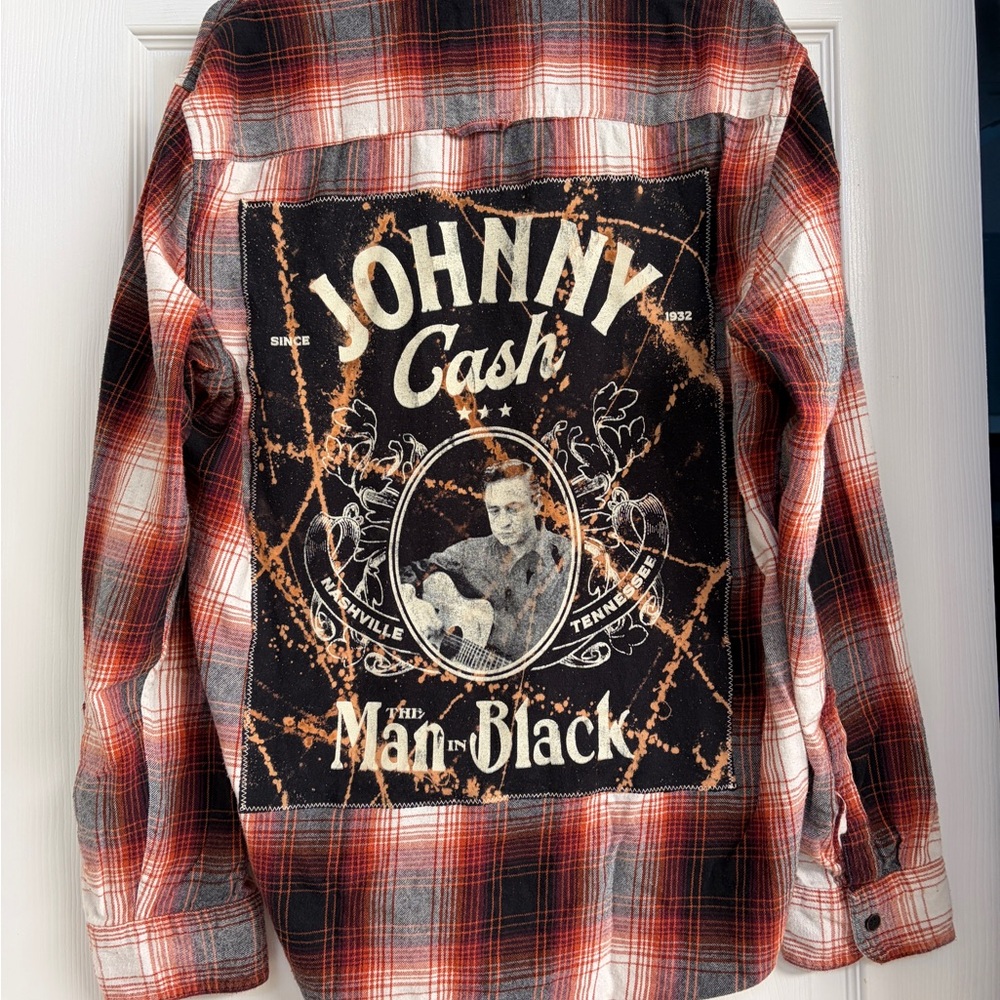 JOHNNY CASH Concert Flannel